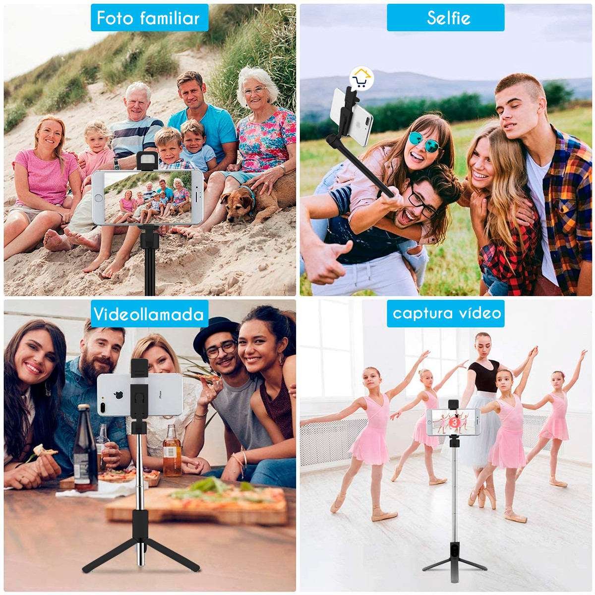 Miniatura 2 de Selfie Stick Tripode Celular S03S